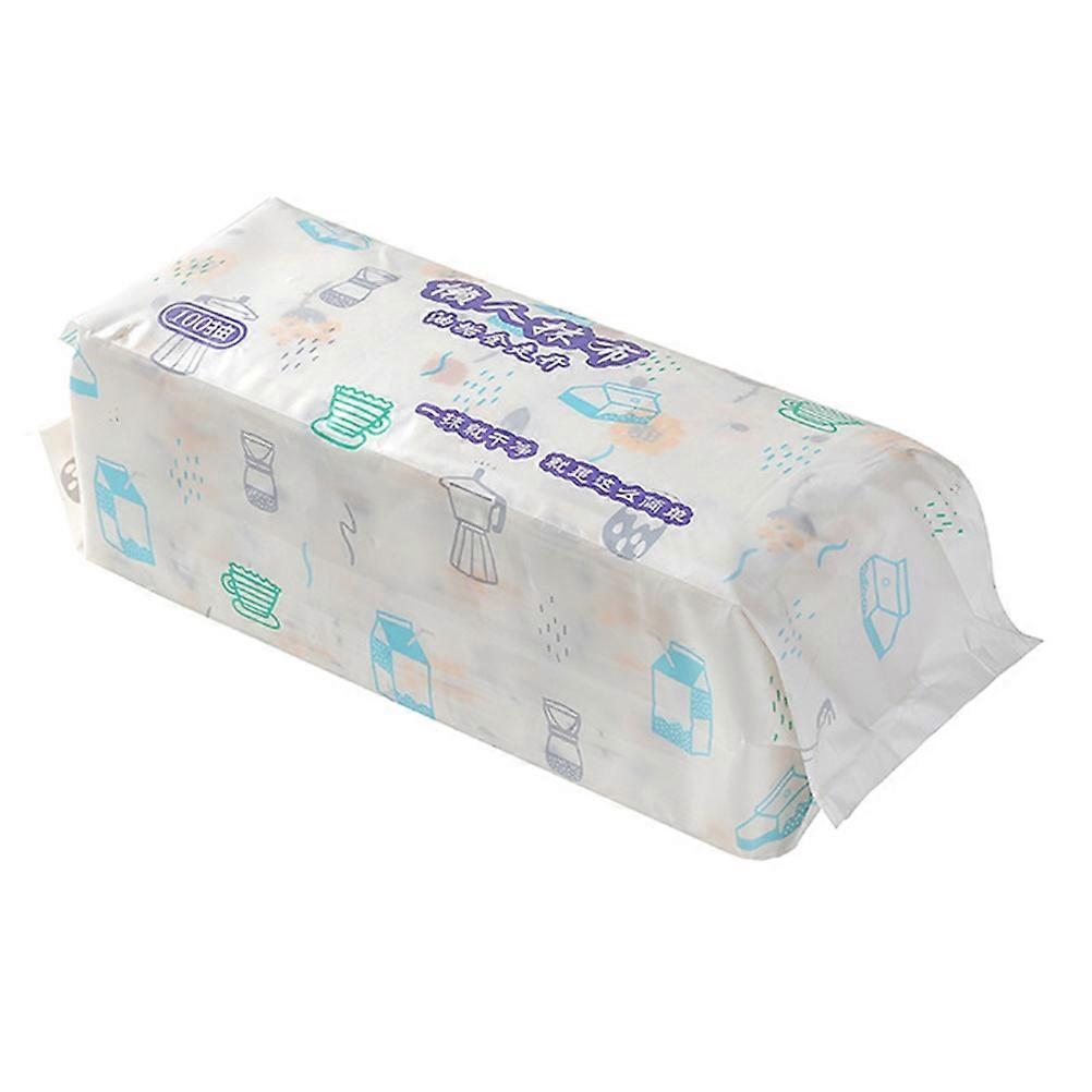 Disposable Dishcloth Cleaning Cloth for Home Use 100 Sheets Strong Water Adsorption Safe Nonwoven