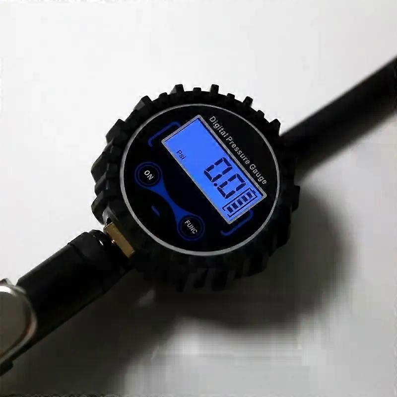 Digital Pneumatic Tire Inflator With Pressure Gauge 200PSI Chuck For T.U.K. Car/Bicycle