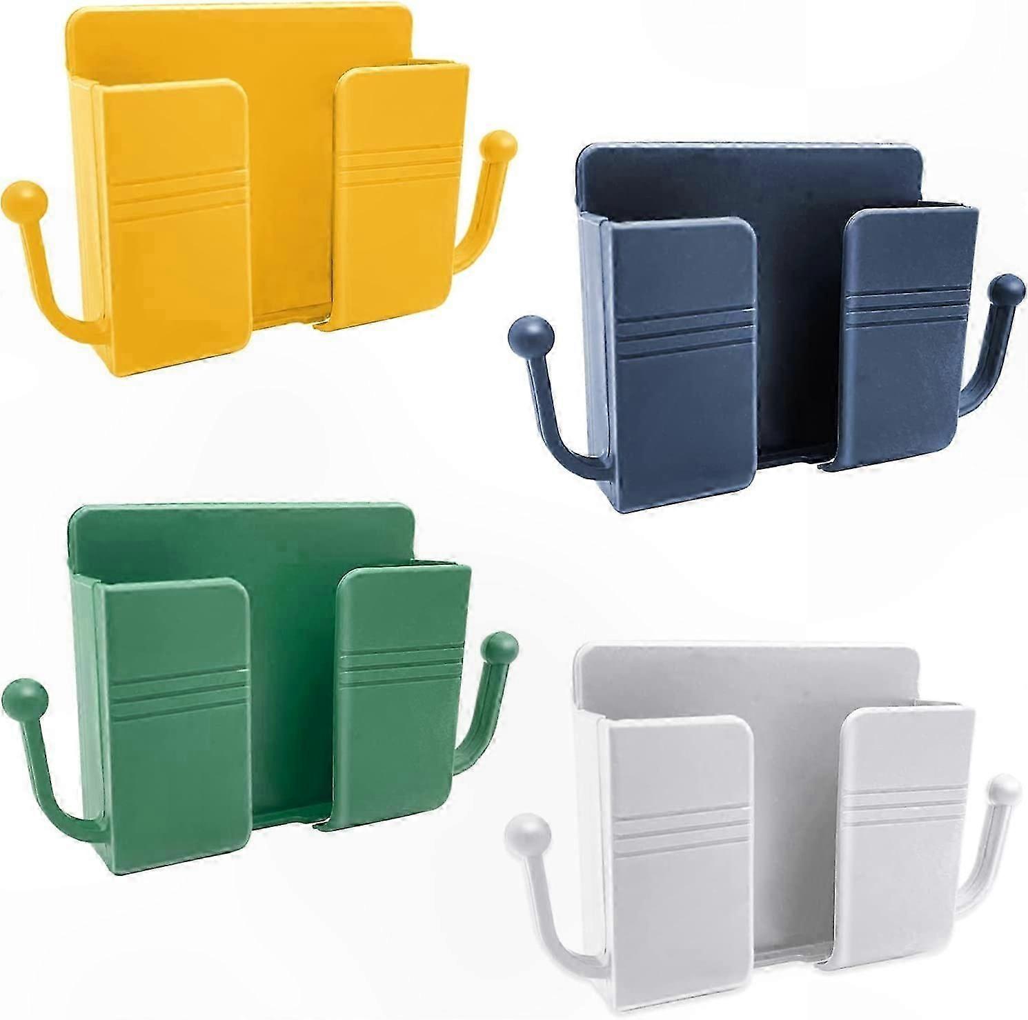 4-Pack Self-Adhesive Wall Mount for Phone and Organizer Storage Solution