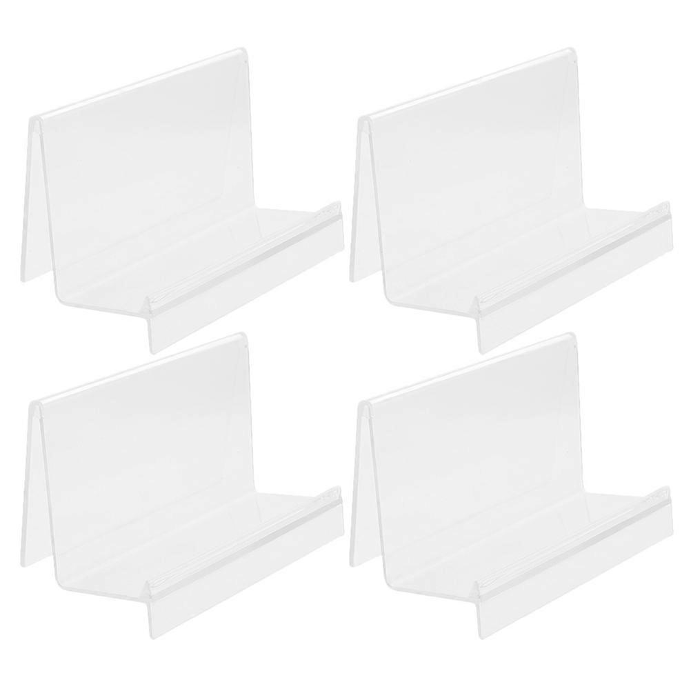Wallet Display Stand Clear Plastic for Purse Display 4Pcs Lightweight Holder