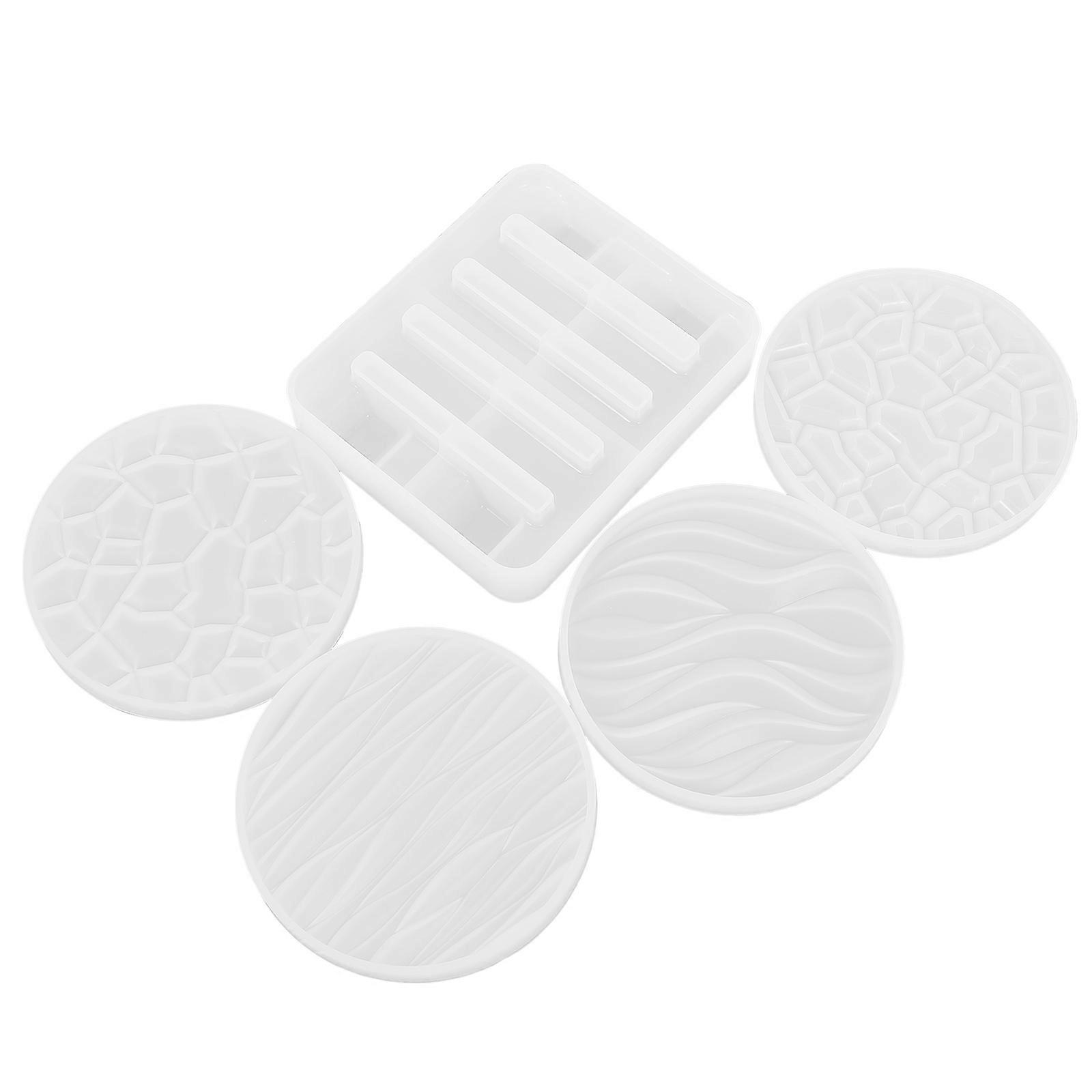 1 Set Coaster Molds for Cup Stand Holder Mold Mat Epoxy Resin Casting