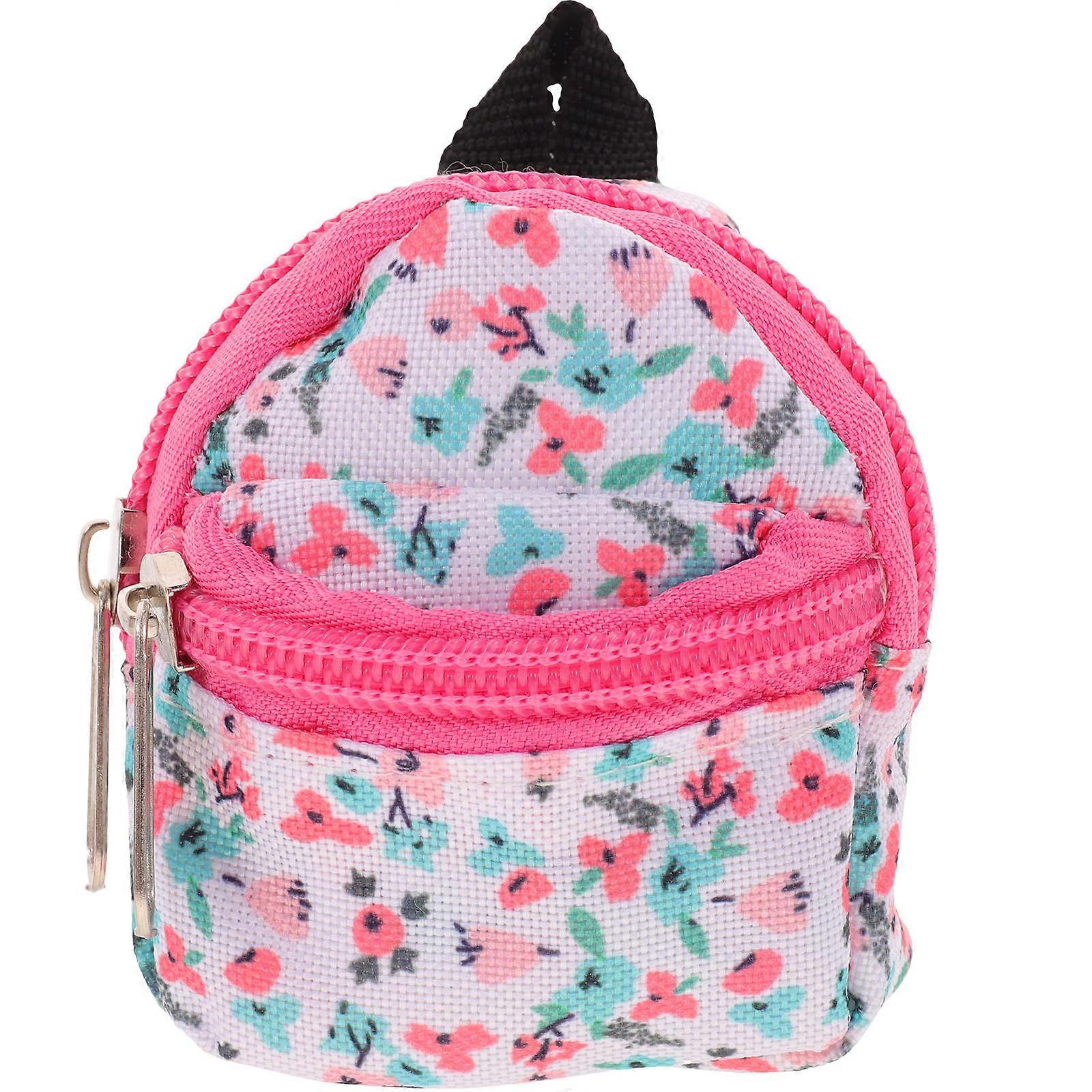 Mini Backpack Decorative Doll For BJD Doll Decor In Multi Polyester Material 1Pack