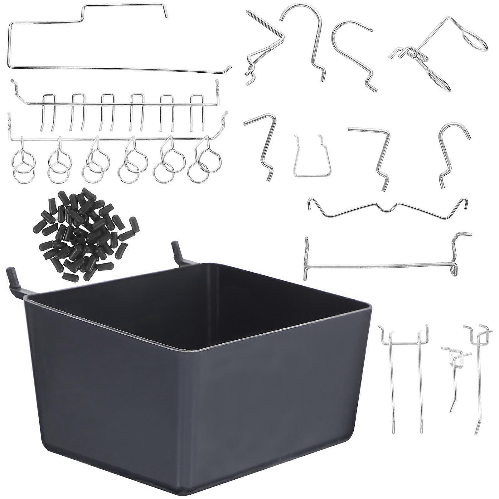 120Pcs Pegboard Organizer Hooks Utility Storage Solution For Garage Items Simple Design Easy Installation