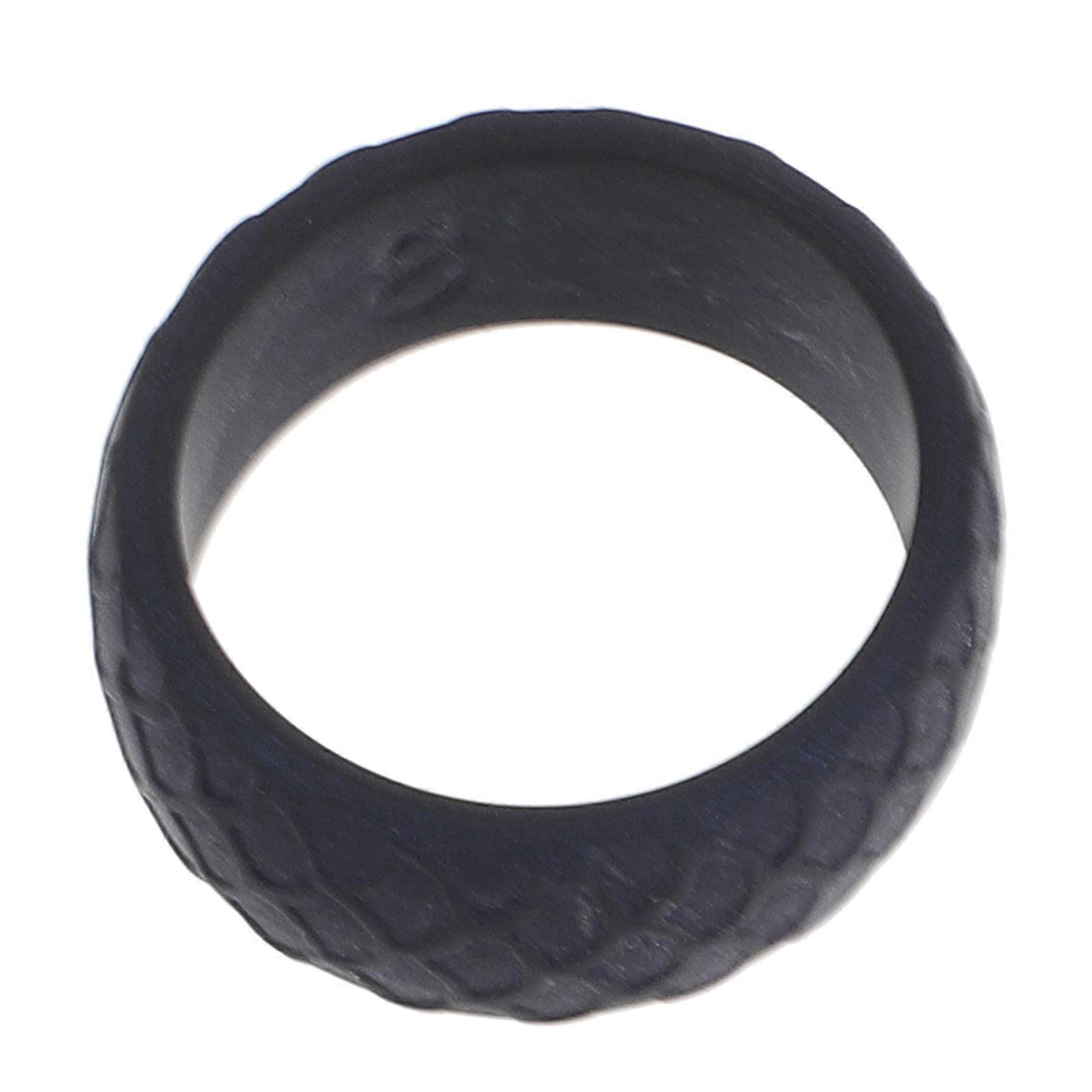 Men's Outdoor Sports Silicone Ring, Comfortable & Durable, Scratch Resistant, Elastic Design with Fish Scale Pattern,