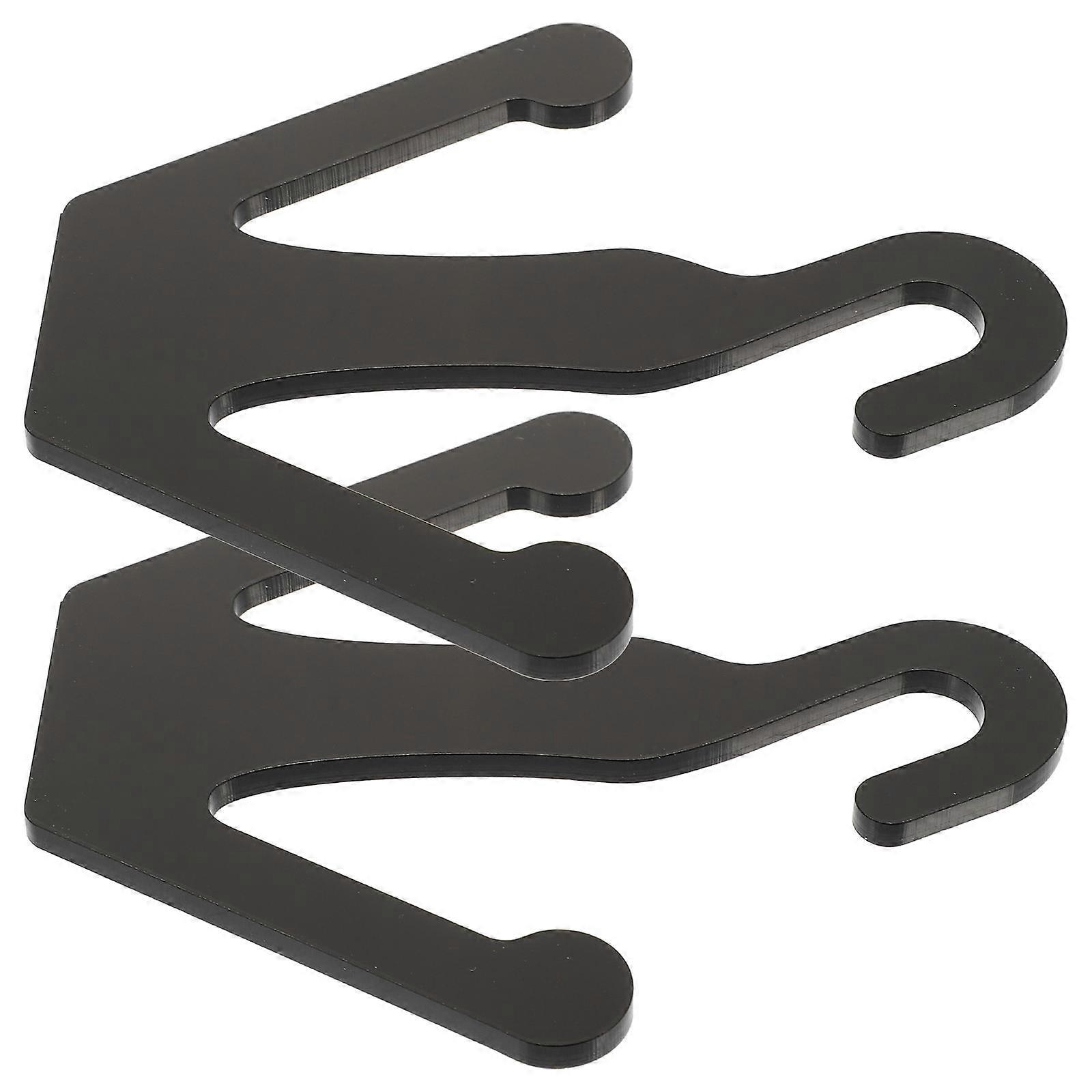 Dry Shoe Hanger 2Pcs Sturdy Double Hook Drying Racks For General Users Indoor Use Size 14X12X0.5CM High-Class Acrylic