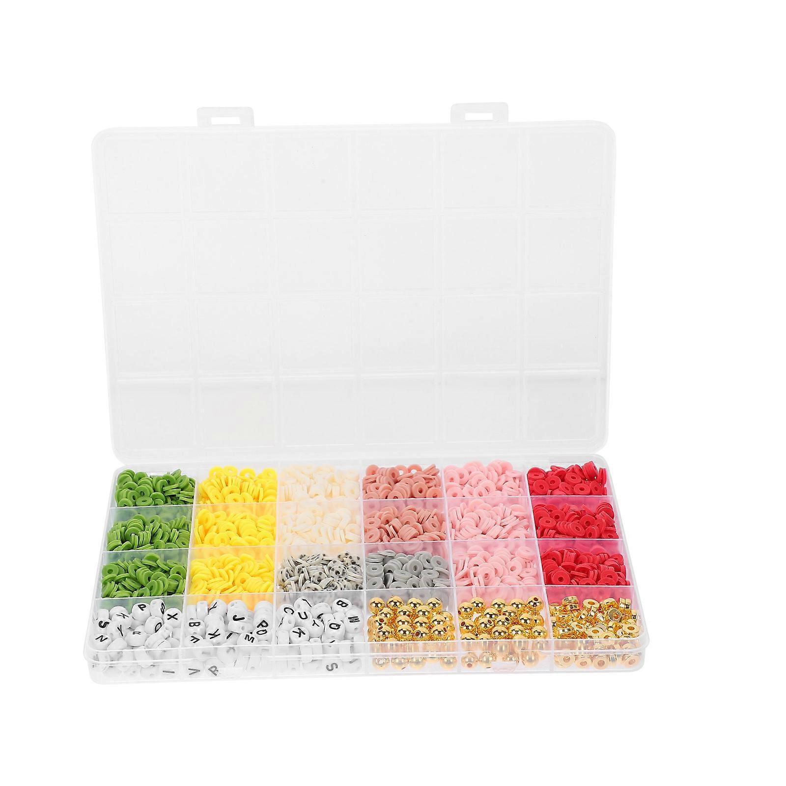 Colorful Polymer Clay Beads Jewelry Making Kit For DIY Crafting Necklace And Bracelet With Non-Toxic Materials 1 Box