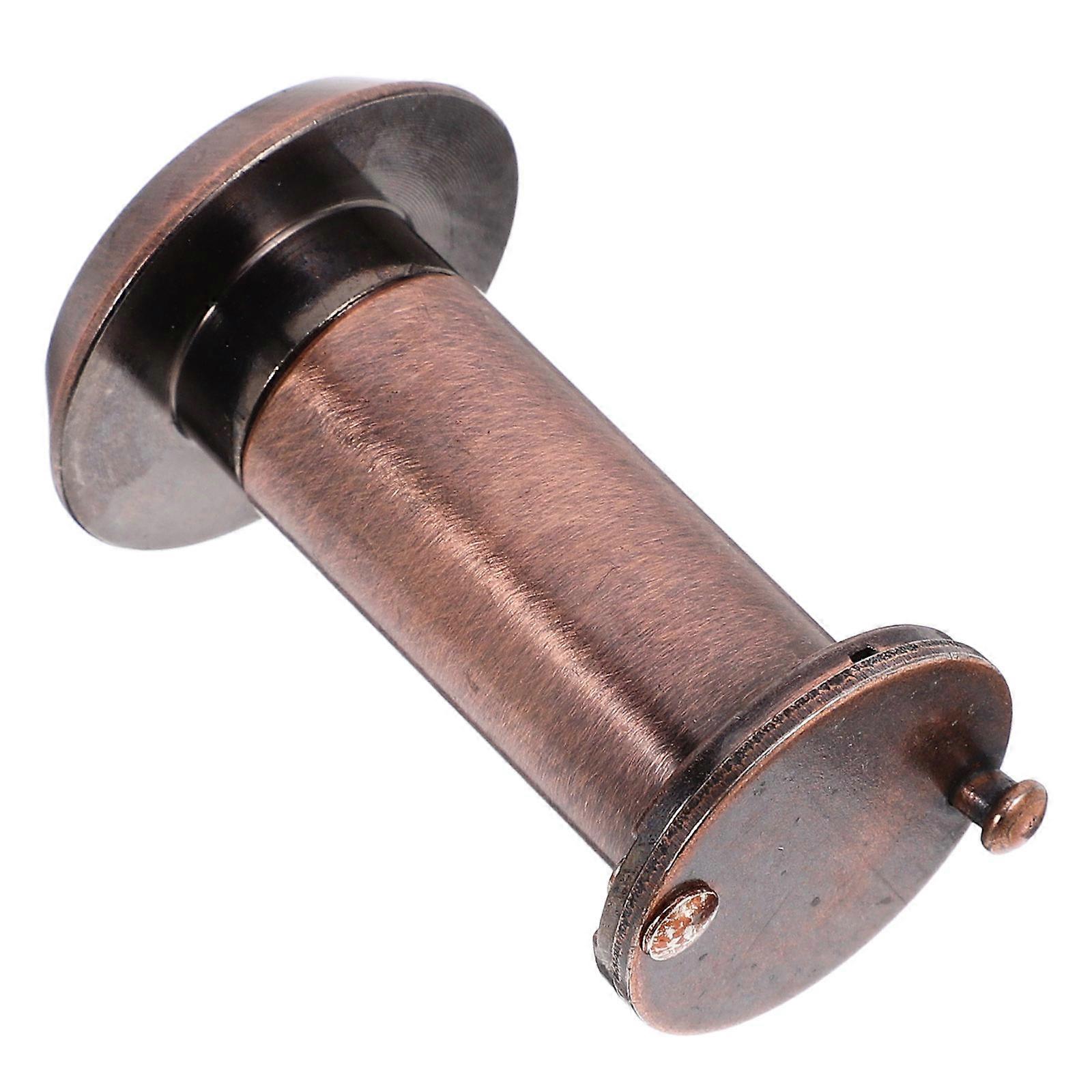 Peephole Door Viewer For Homeowners Provides Privacy Viewing And Security Features 1Set Brown Zinc Alloy