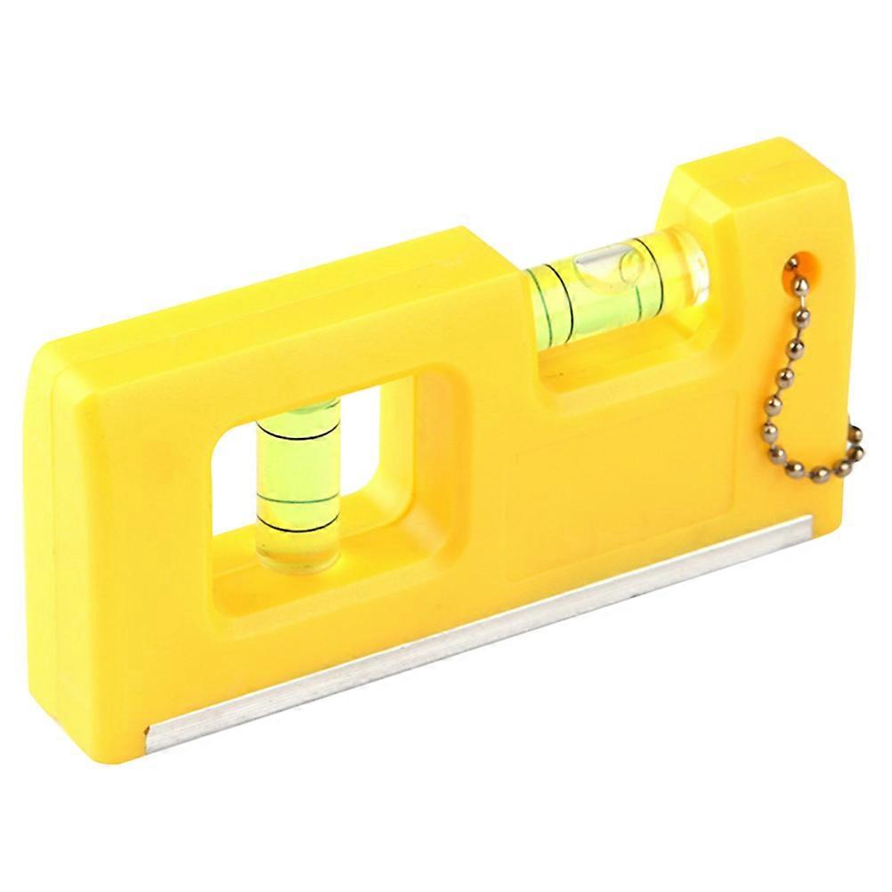 High-Precision Measurement Bubble Ruler Measuring Instruments Pocket Storage Miniature Hanging Chain Design 1Set