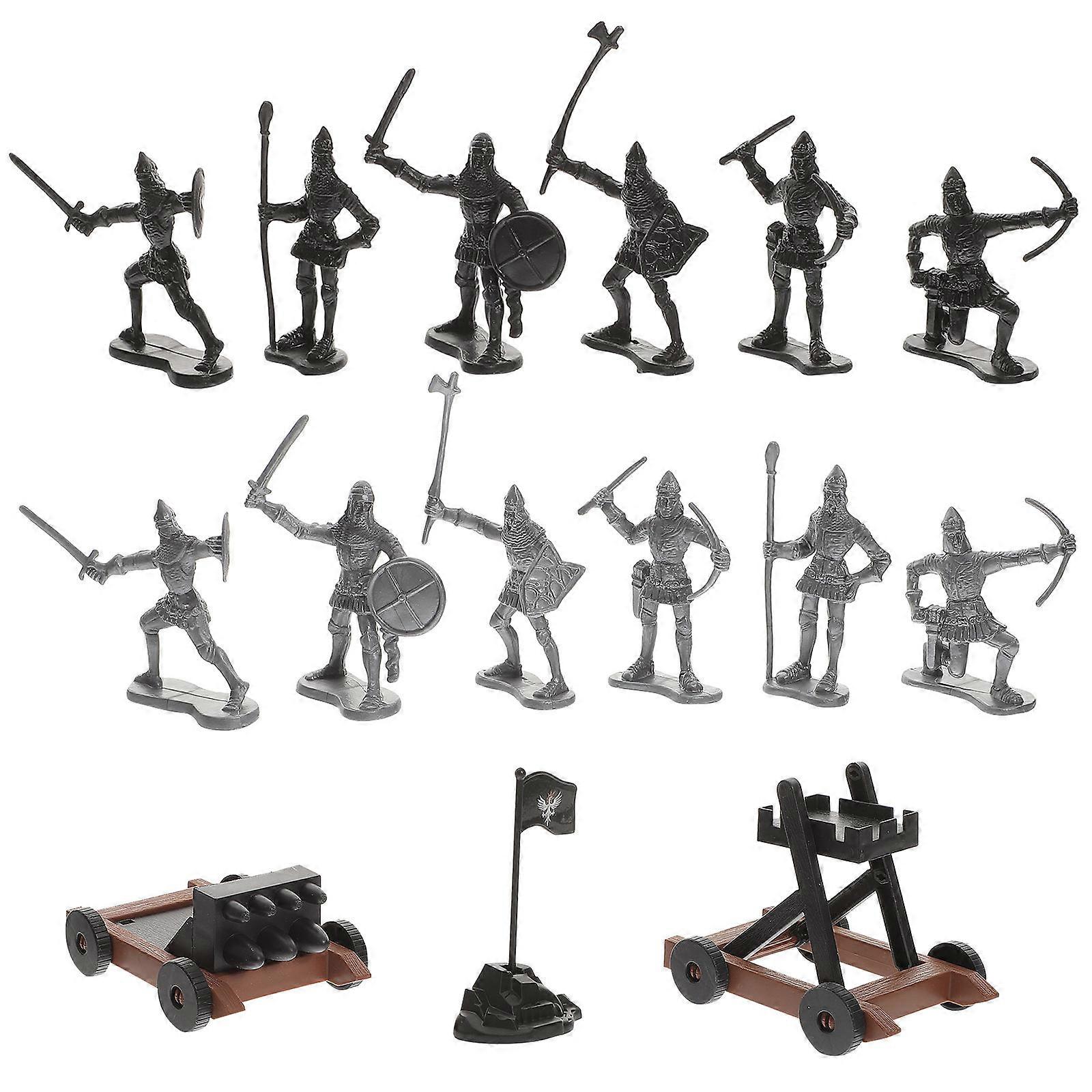 Miniature Military Model Set for Ancient Soldiers & War Chariots – Educational Pretend Play with Realistic Retro Design and Safe, Non Fading Materials