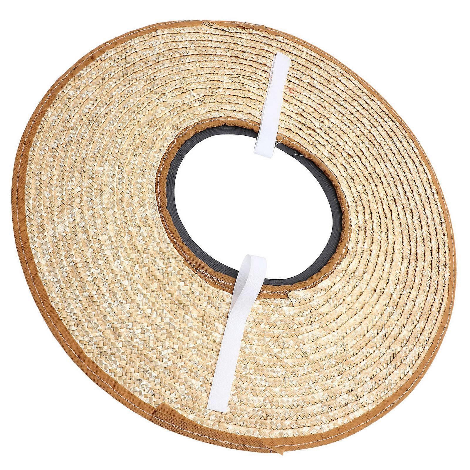 Construction Hat Sun Shade Straw Sun Visor Hard Hat Sunshade Visor for Outdoor Workers