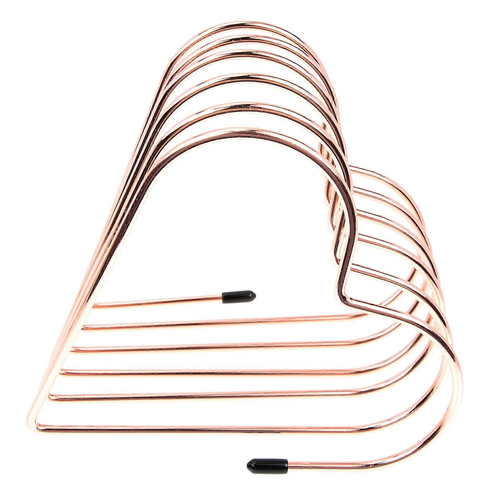 Rose Gold Iron Bookends for Storage Practical and Decorative Study Room Organizer