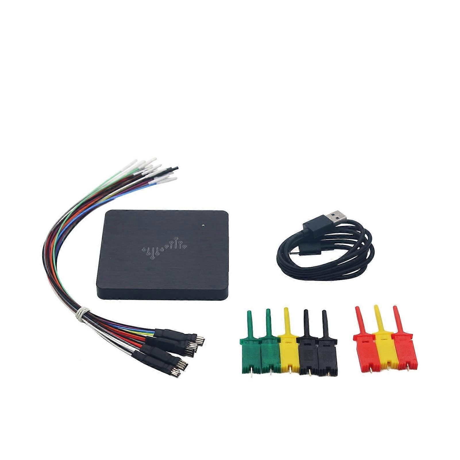 Logic Analyzer DSLogic Plus 256M, 16-Channel, 100 MHz USB-Based Debugging Logic Analyzer, Portable Wear-Resistant Metal