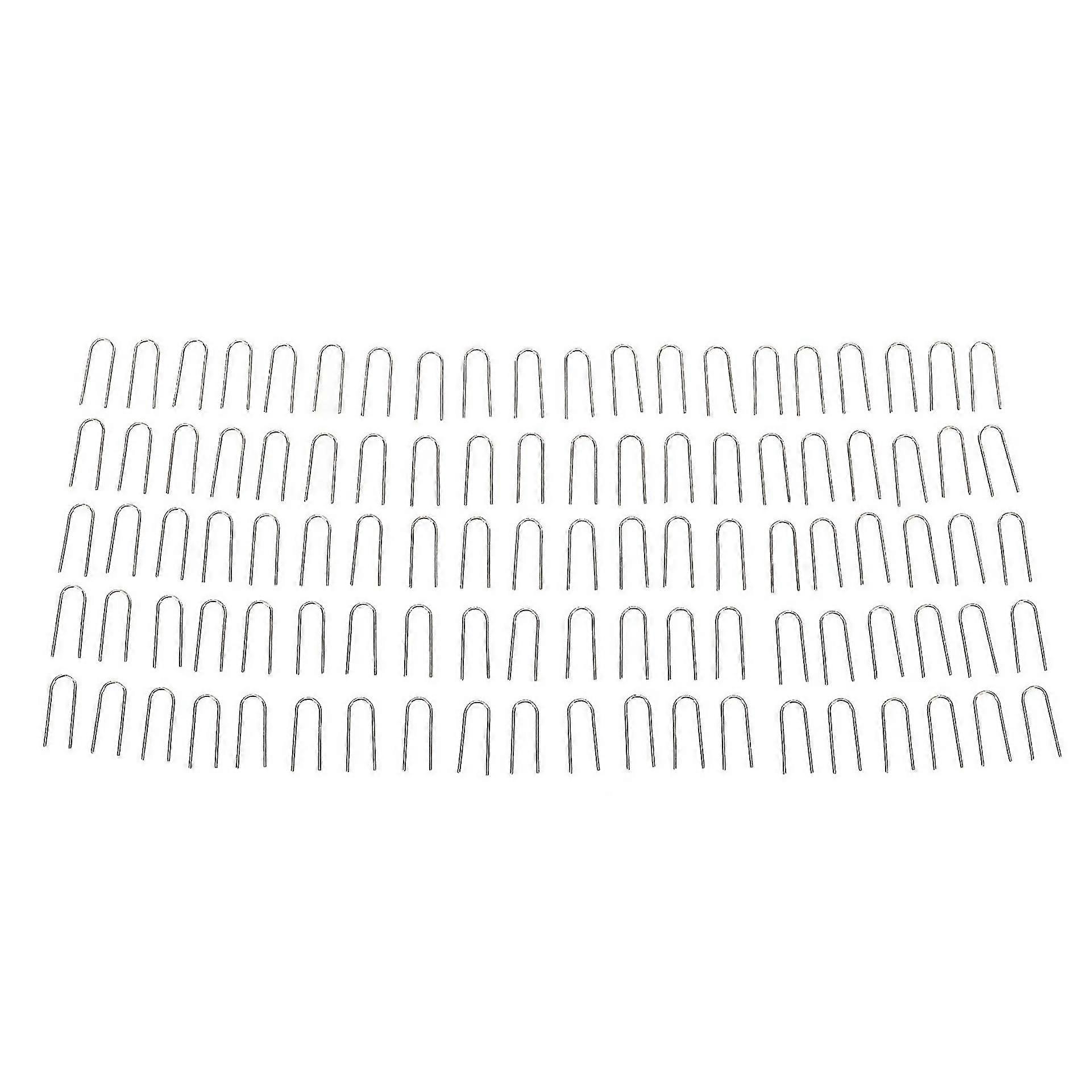 For 100pcs High Temperature Nichrome Jump Ring Mini U Hanger Hooks For Ceramic Ornament Jewelry Neck