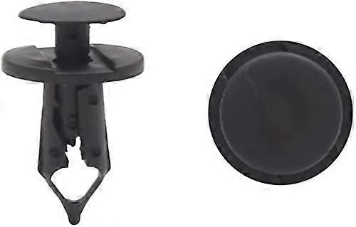 Universal 20Pcs Black Plastic Push-Type Rivets 8mm Door Bumper Fasteners for Car Compatibility