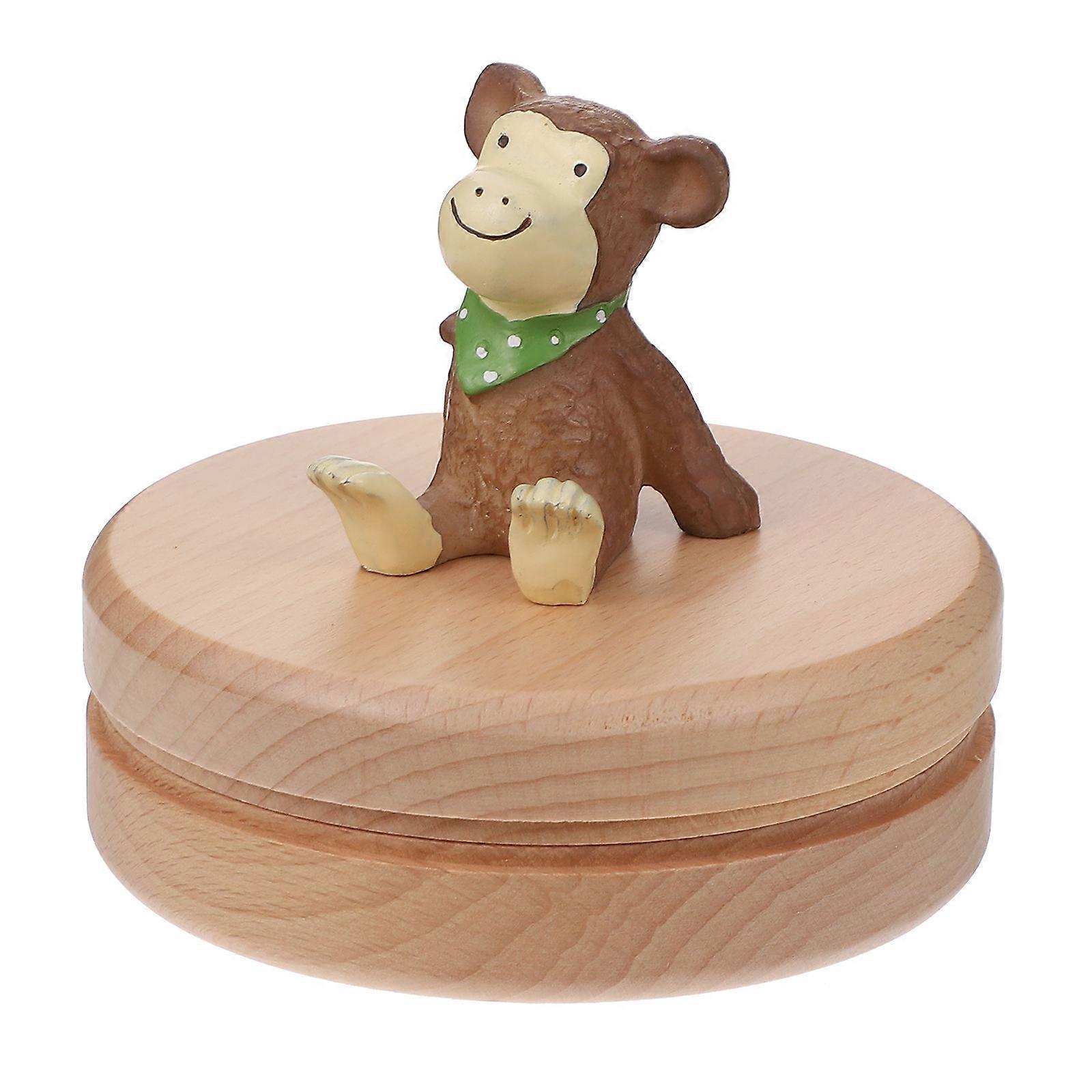 Chocolate Composite Baby Tooth Box for Storing Teeth and Lanugo with Bottle and Light String Gift