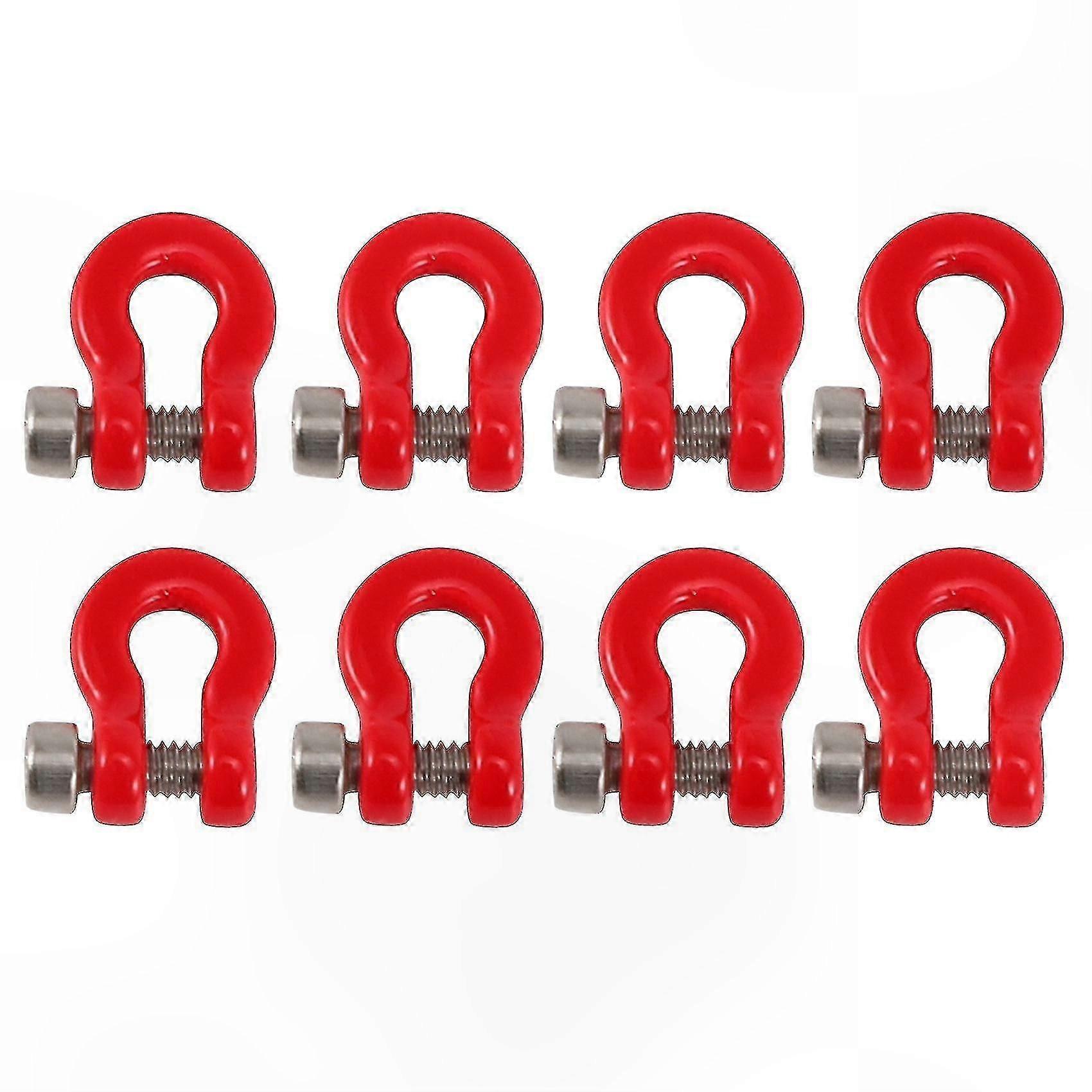 8 Stück Metall Anhänger Abschleppschäkel für 1/24 RC Crawler Axial SCX24 Upgrade Teile Zubehör