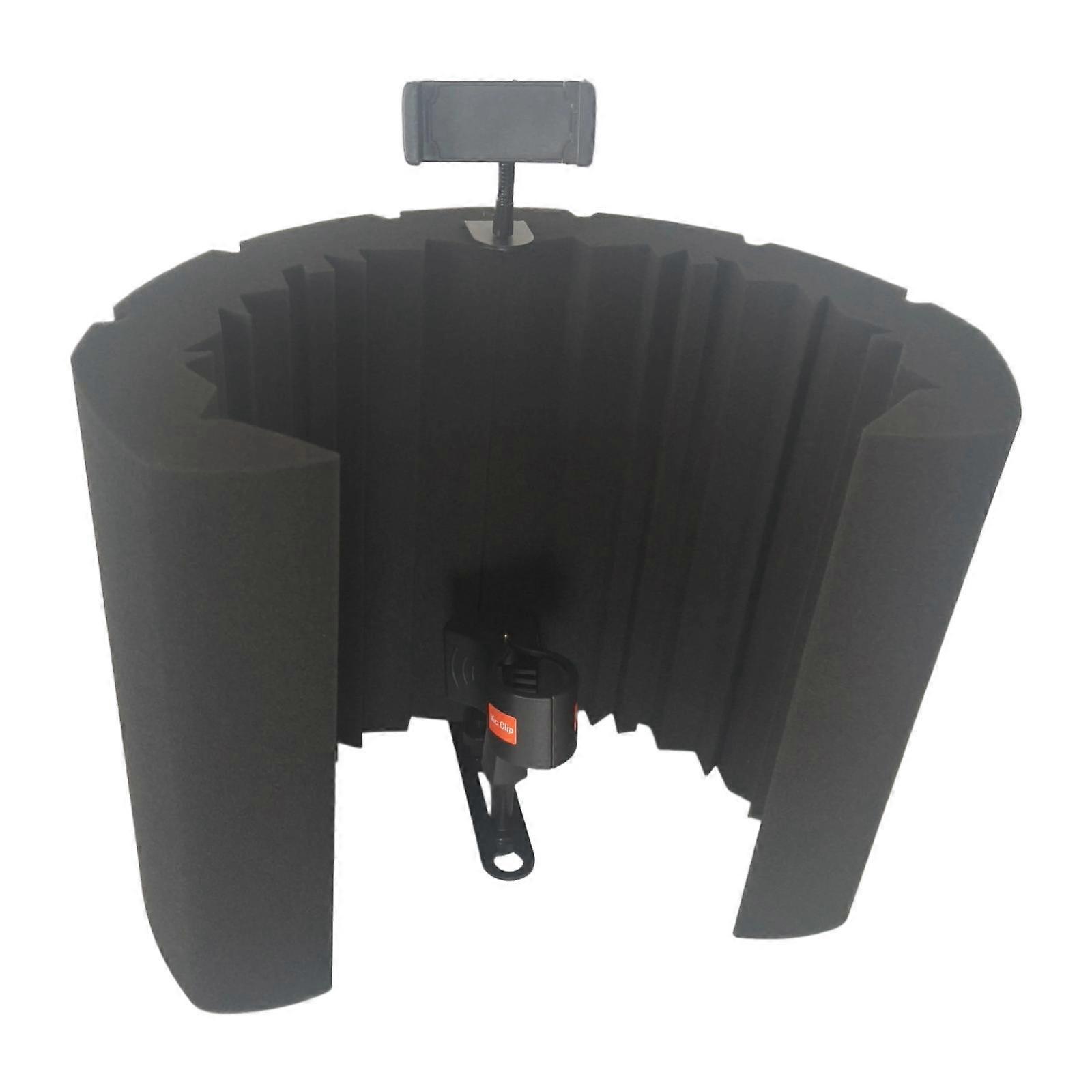 Microphone Foam Panel Mic Sound Absorbing Foam Adjustable Folding Soundproof