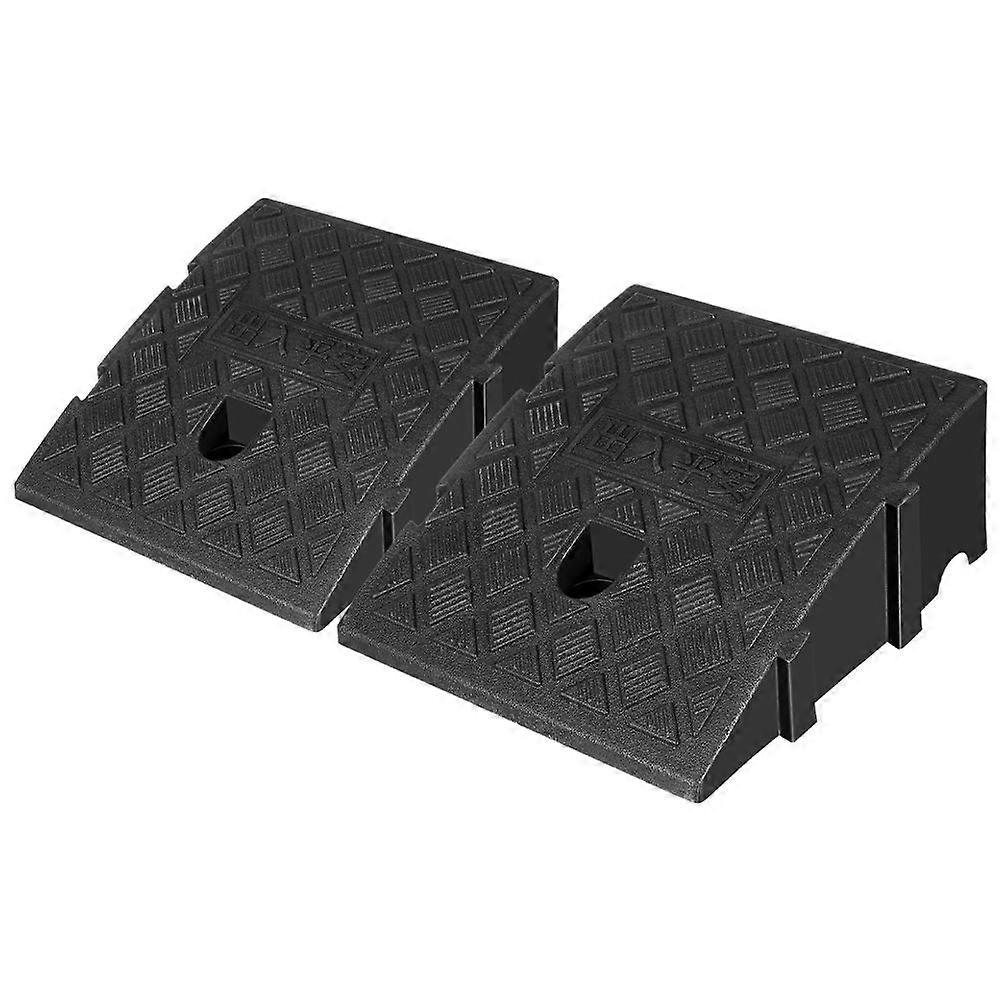 2pcs Schwellenrampe Leichte und einfach zu installierende Stufen und Einfahrtsbordsteine Rampe Tragbare Multifunktionsrampe für Autos, Fahrräder und Rollstühle