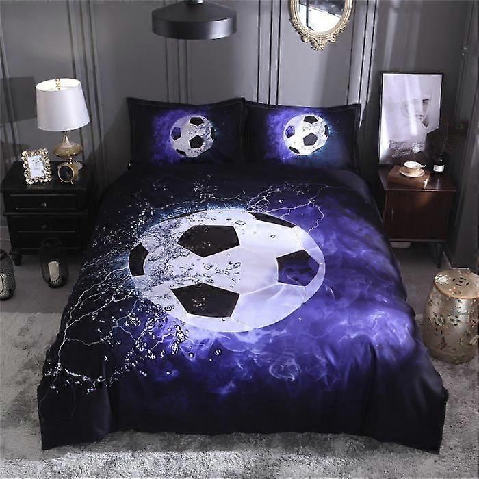 3D Football Duvet Cover Set Bedding Set with Pillowcases