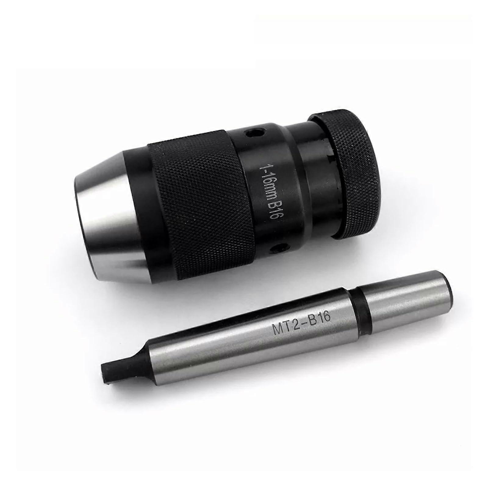 Keyless B16 Rotary Drill Chuck 1-16 mm MT2-B16 Self-Tightening Drill Chuck HT2942 for Machine Tools