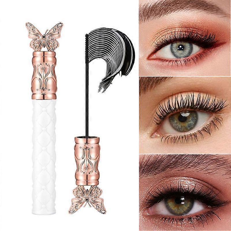 Fine Brush Black Mascara, For tiny and lower eyelashes, Small soft brush, No clumping, Waterproof, Sweat-Proof, All Day Exquisitely Full(1 Pcs)