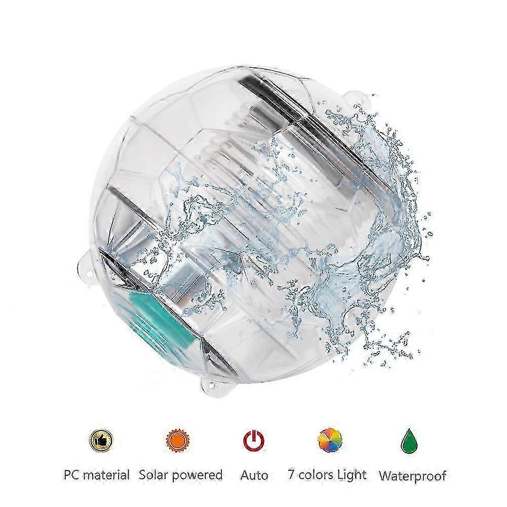 Pool Lamp Light Solar Power Floating Pond Lamp With Color Changing Waterproof Hanging Light Ball For Garden Swimming Pool