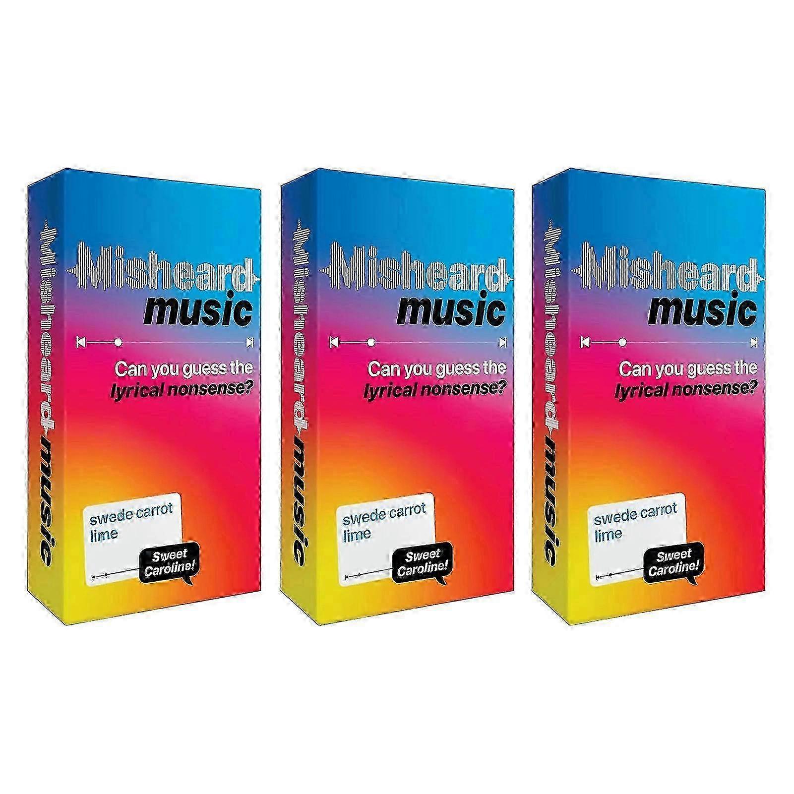 Misheard Music Lyrics Party and Card Game, un jeu de devinettes au rythme effréné pour le karaoké et le plaisir en famille