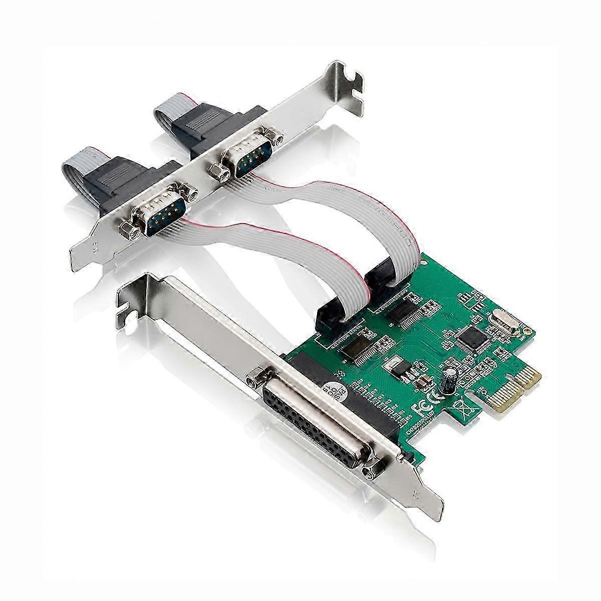 Industrial Expansion Card with ST36 PCIe X1 CH382L Interface, 2S1P Configuration, RS232+LTP1 Print Functionality, Multi-Purpose Convenience