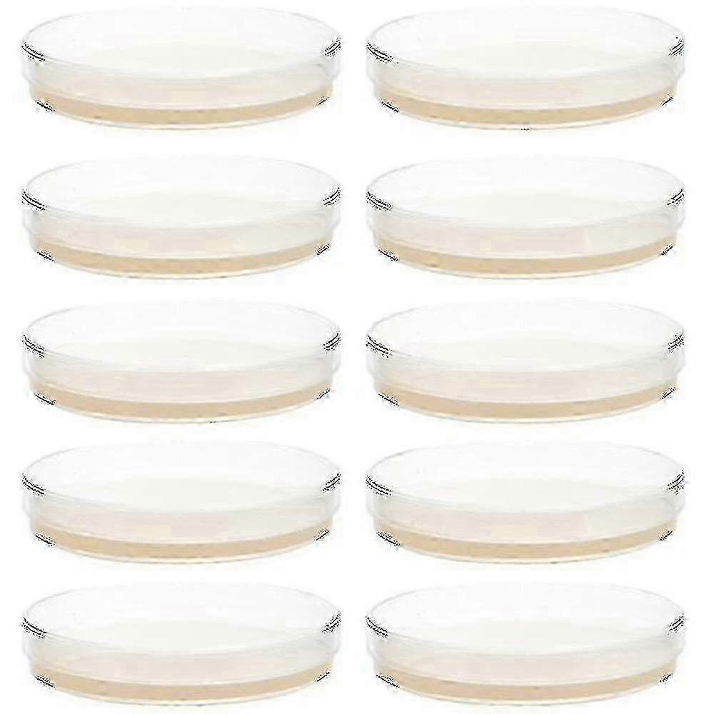 10pcs Pre-Poured Agar Plates Petri Dishes for Microbiology & Science Lab Experiments