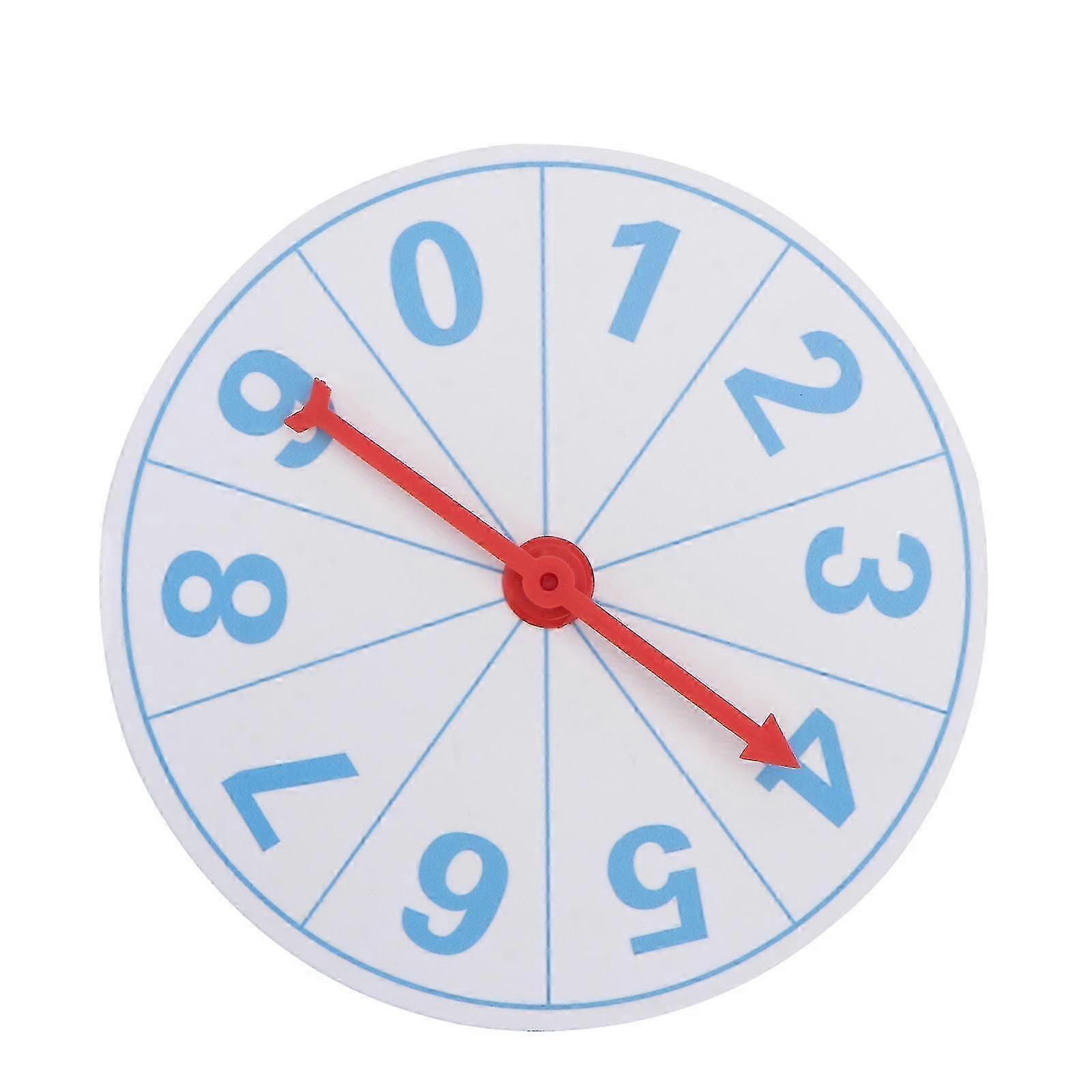 1 Set Fun Spin Wheel Game for Teaching Activities, 20x20cm White Rotary Prop for Classroom & Parties