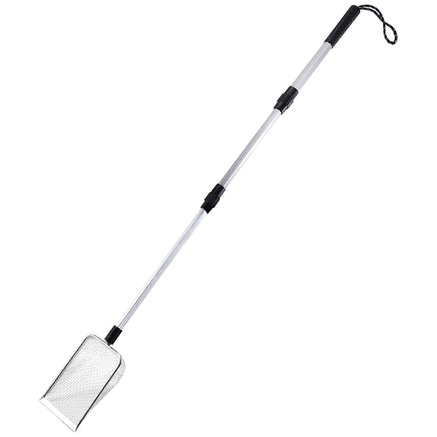 Cat Litter Scoop Metal 41.7' Extendable Long Handle Scooper 5MM Fine Mesh