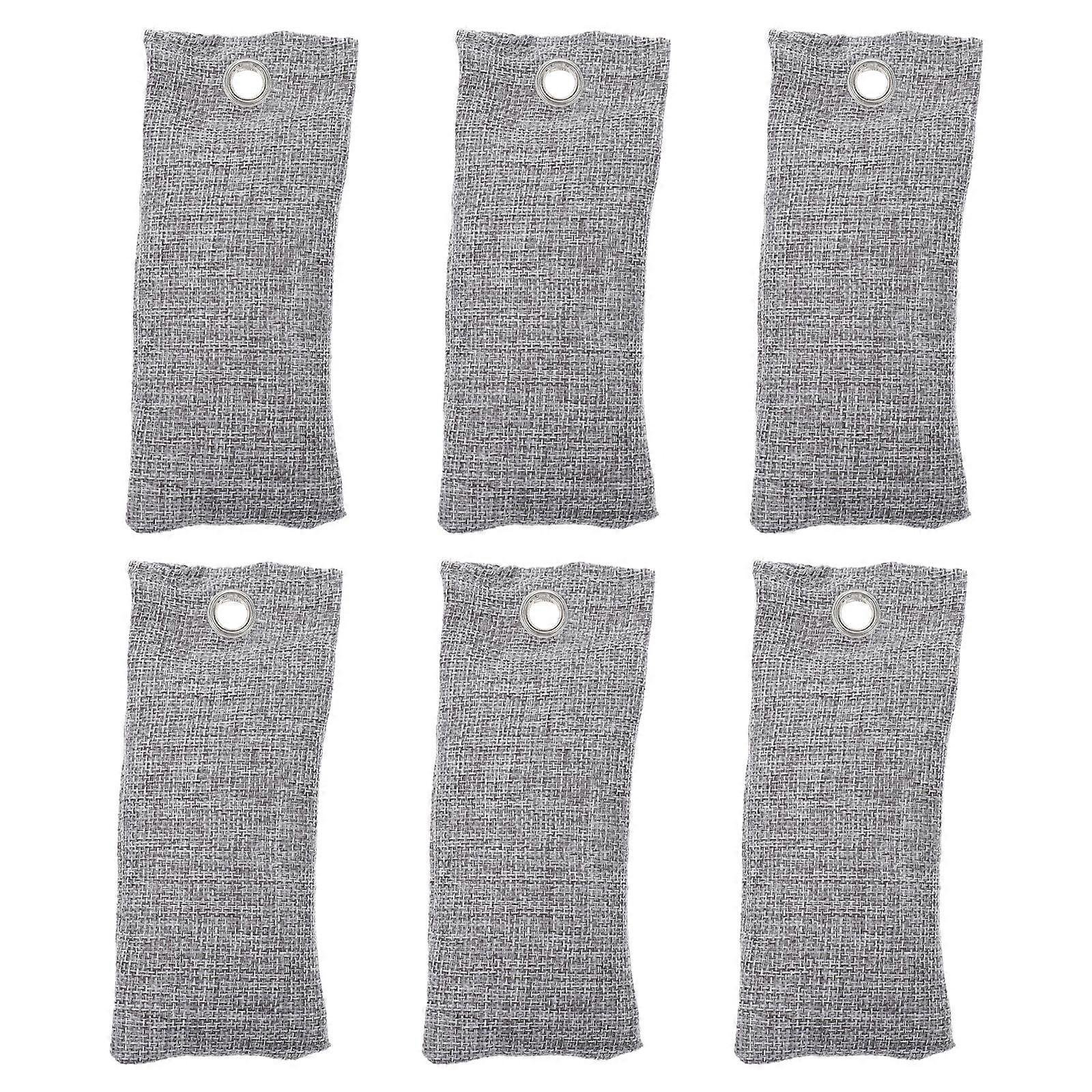 6Pcs 교체 가능한 대나무 숯 가방 편리한 신발 탈취제 가정용 옷장 탈취제