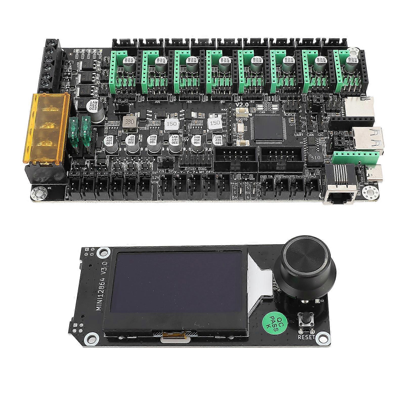 MKS Monster8 V2 32Bit Control Board with Mini12864 V3 LCD Screen