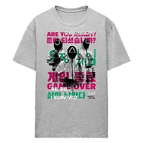 Squid Game Womens/Ladies Game Over Guards Overlay Heather T-Shirt