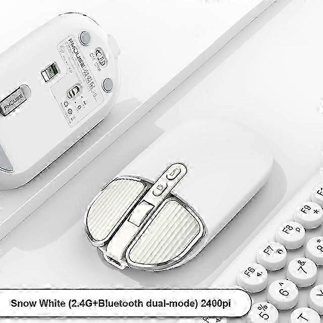 M203 Second Generation Wireless Mouse Bluetooth-compatible Dual Mode Mutegirl Cute Pink Notebook Office Home Rechargeable Mouse 2025
