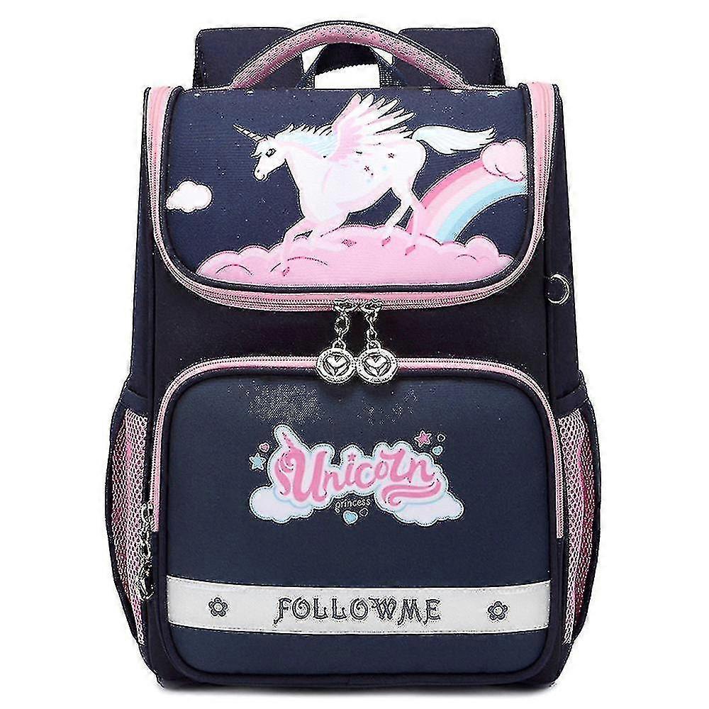 Unicorn Multicolor Space Bag Multi-layer Large-capacity Schoolbag P...