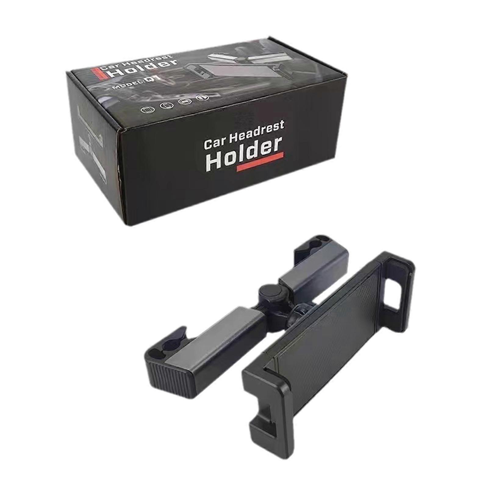 Car Headrest Mount for Tablets & Phones - Easy Installation, 360 Degree Rotation