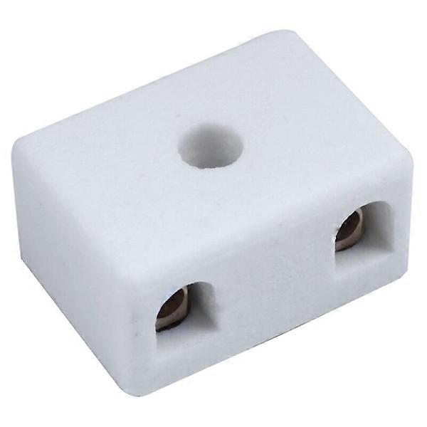 5 pcs Ceramic and Porcelain Terminal Blocks, 5A 2W4H 2-Way 4-Hole Connectors