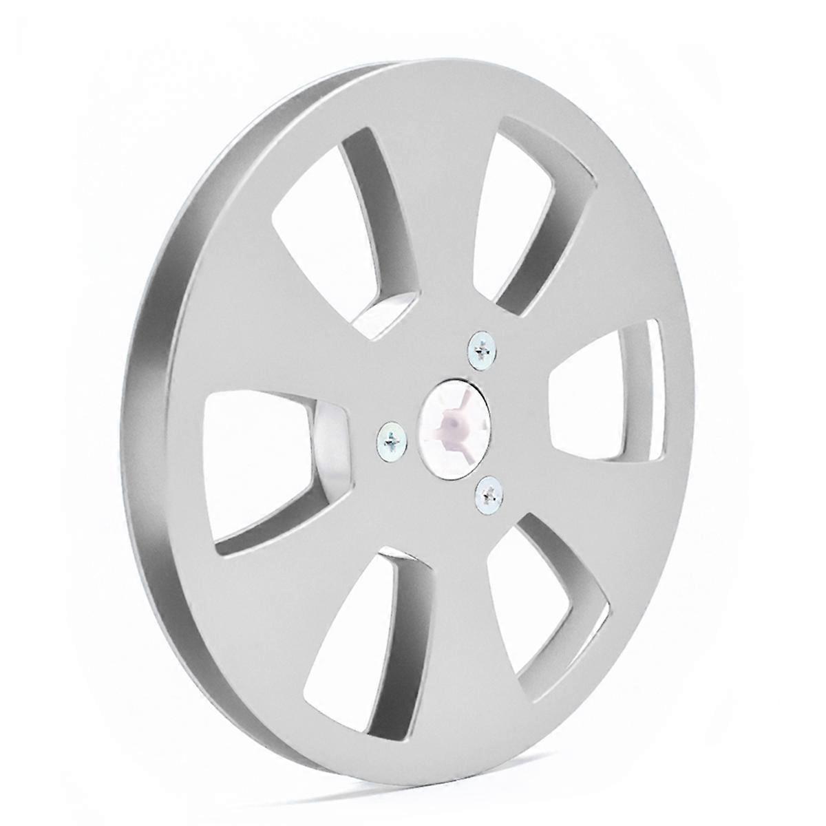 5 Inch Empty Reel for Reel to Reel Tape Recorders for Open Reel Sound Deck, Aluminum Alloy Recording Takeup Reel Silver