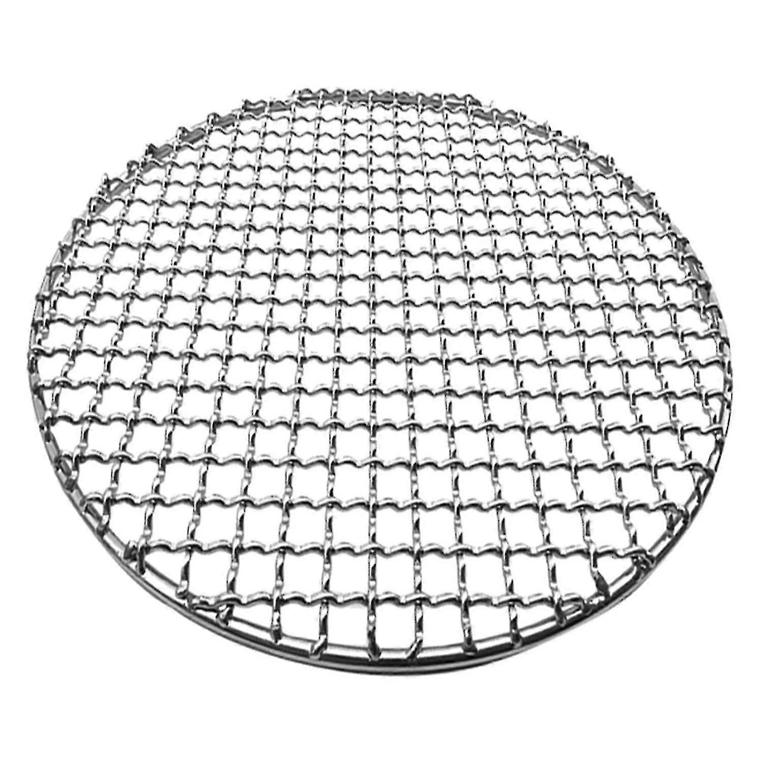 Stainless steel round grill net for outdoor barbecue stackable design