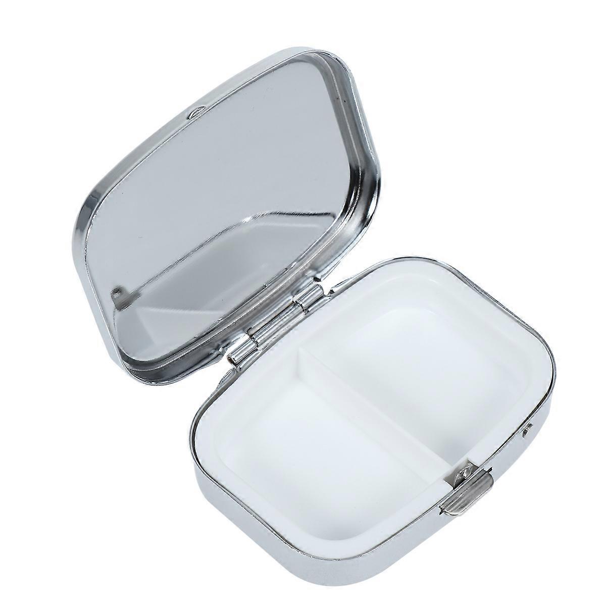 Metallic Medicine Storage Case for Organizing Pills with 2