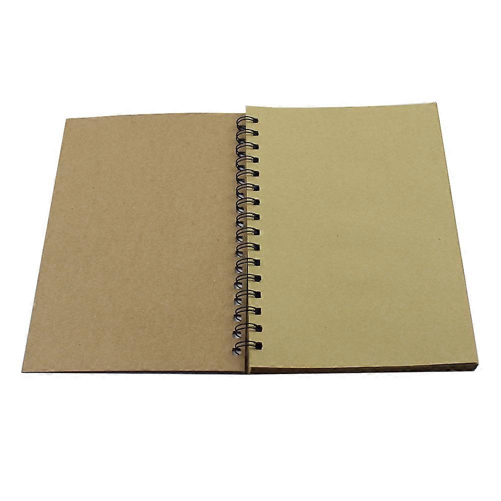 Here's a polished and engaging product description for your **Vintage Spiral Journal**:
### **Vintage Spiral Journal – Kraft Paper Cover, Blank
