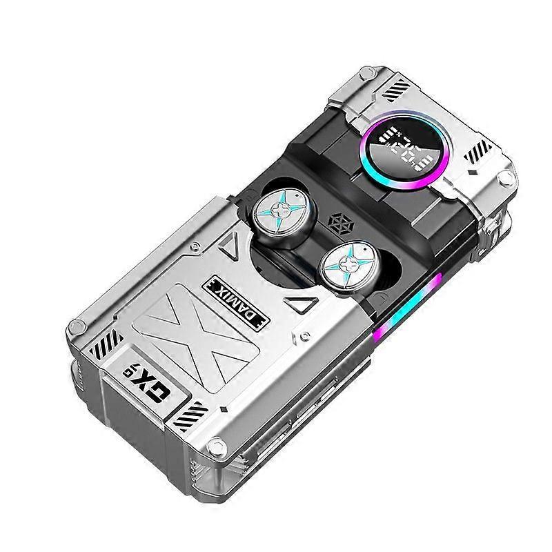 Wireless Earbuds Bluetooth 5.3 Touch Control Built-in Microphone With LED Power Display IP7 Waterproof(White)