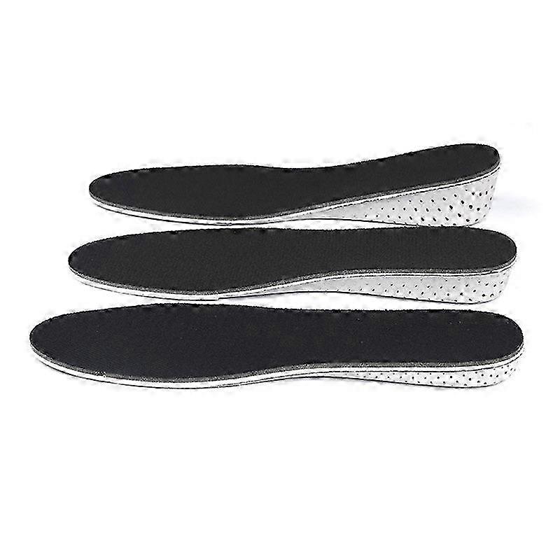 Enhanced Shoe Inserts - Height Adjustable Soles (2cm, 3cm, 4cm) in Black