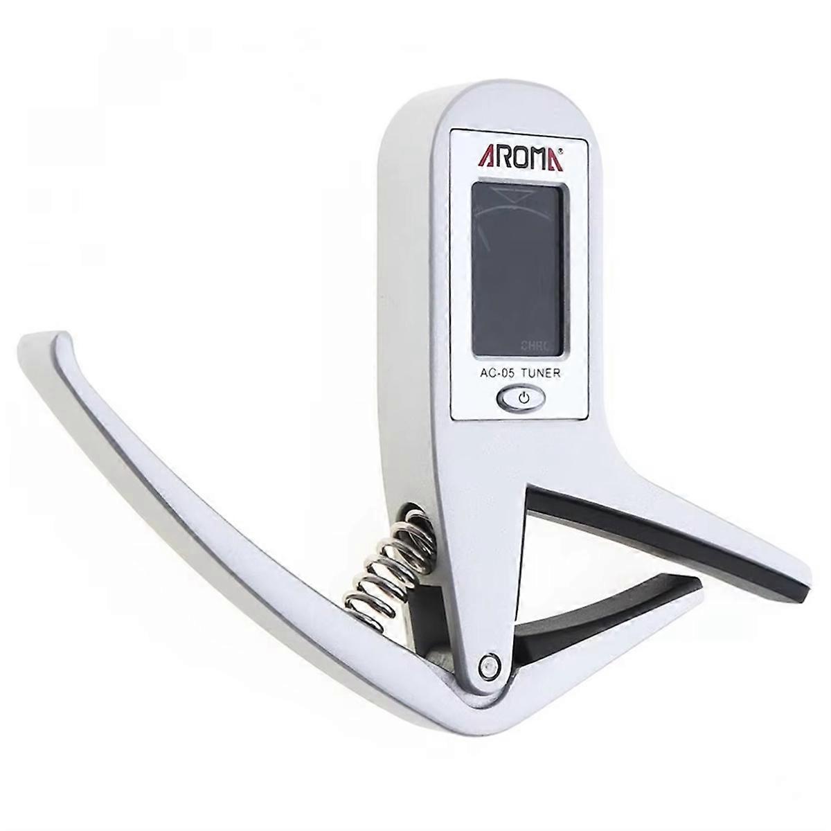 AROMA AC-05 Guitar Tuner Capo 2 in 1 Professional Smart Combination of Metal Capo + Automatic Tuner Musical Instrument