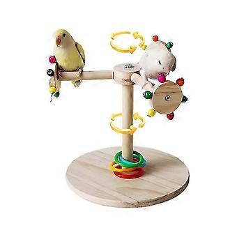 Bird Perch Stick Toy with Rotating Windmill Design for Sparrow - Bird Claw Grinding Stand