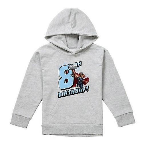 Marvel Childrens/Kids Thor Heather 8th Birthday Hoodie