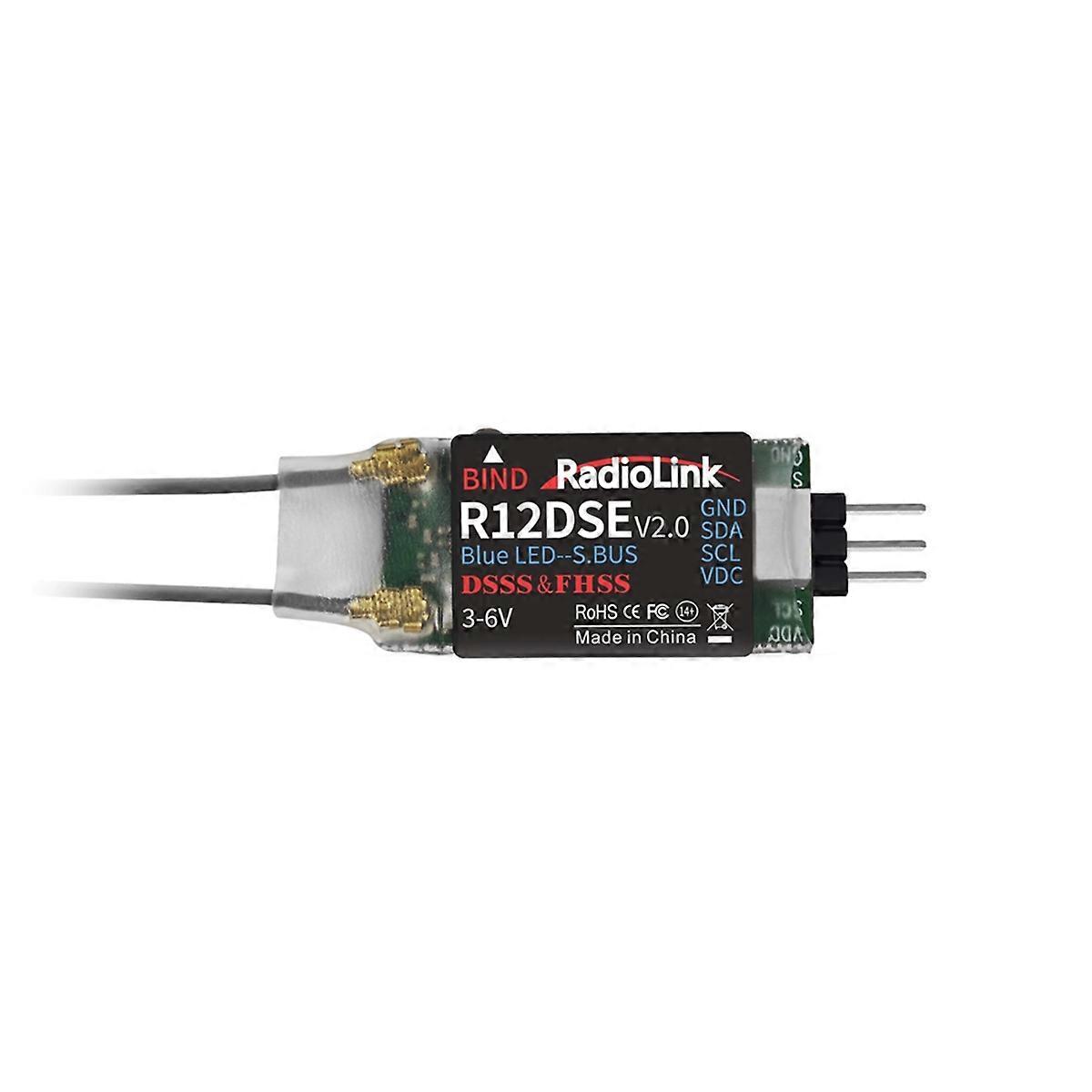 Radiolink R12DSE RC Receiver 12-CH Supports SBUS and PPM
