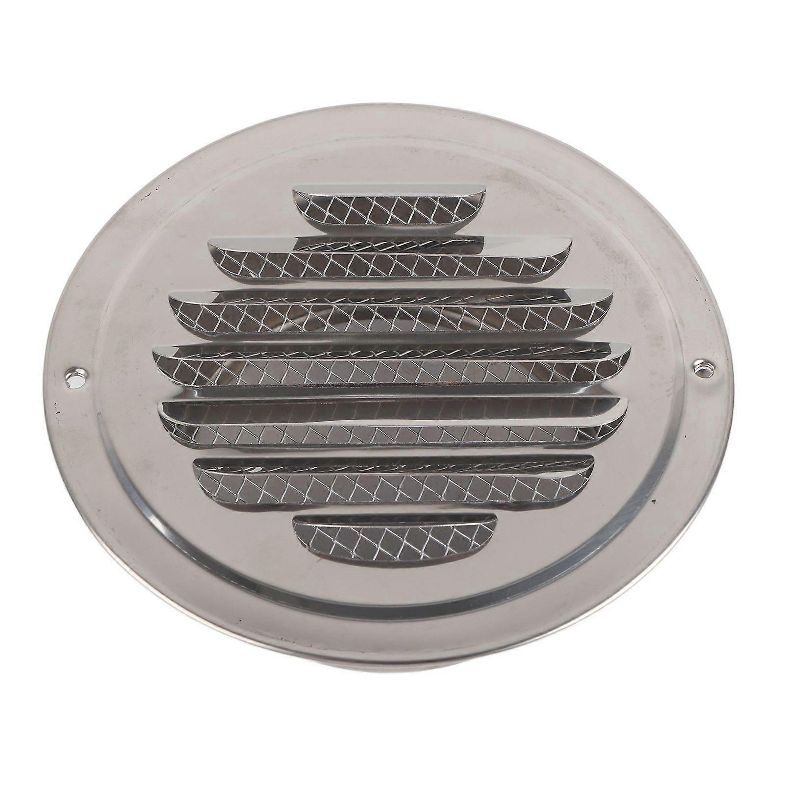 Stainless Steel Wall Air Vent Round Flat Grille Ducting Ventilation Cover Outlet Insect Mesh