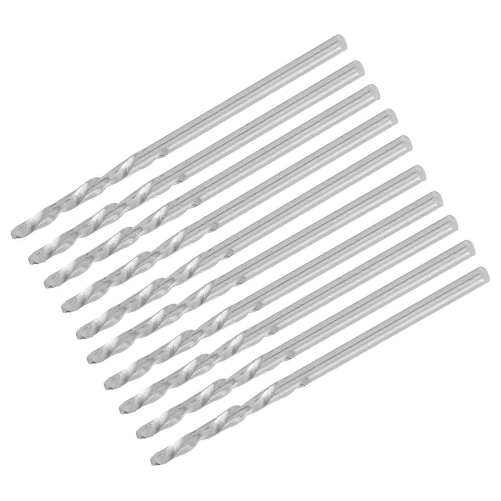 10pcs Straight Shank Twist Drill Bit Bead Punch Drill Bits Accessory Parts Set 1.9mm